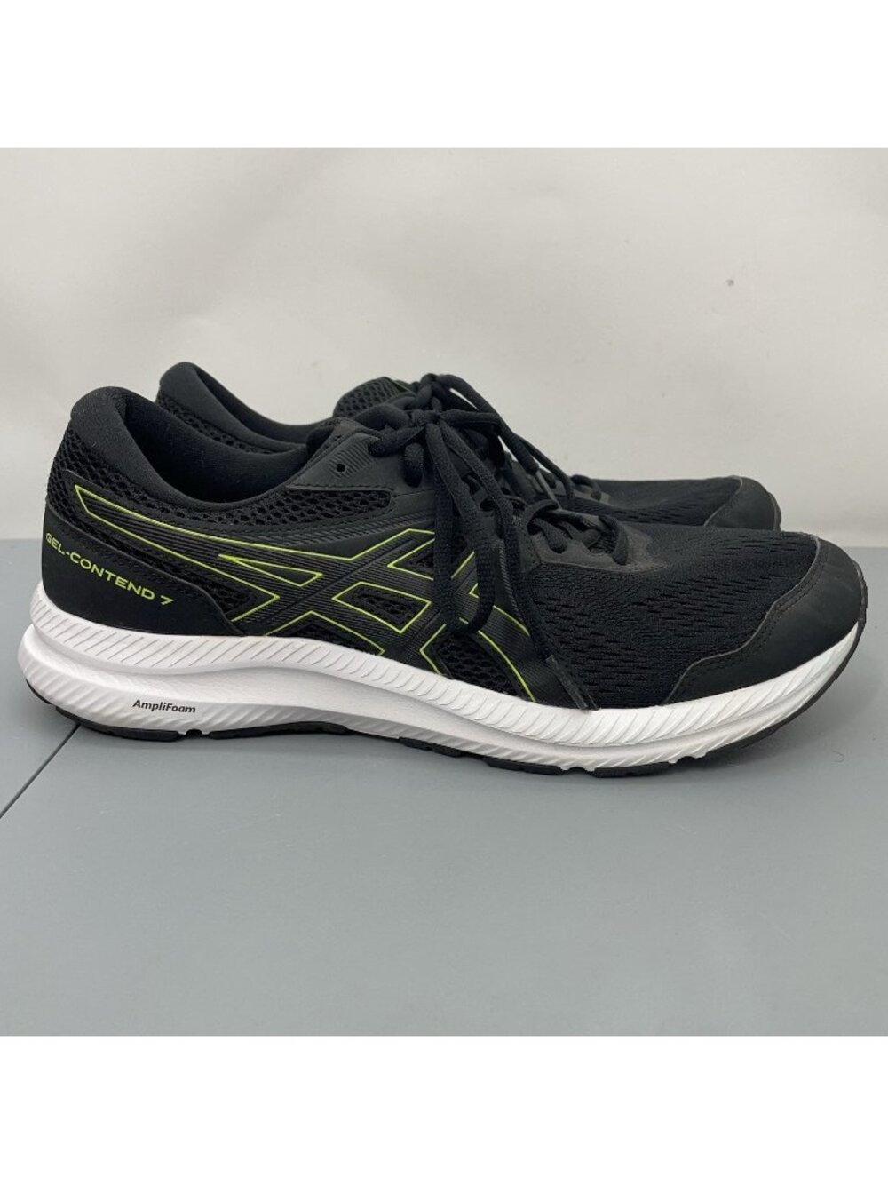 Asics Gel Contend 7 Sneakers Shoes Running Training Black Mens 11.5